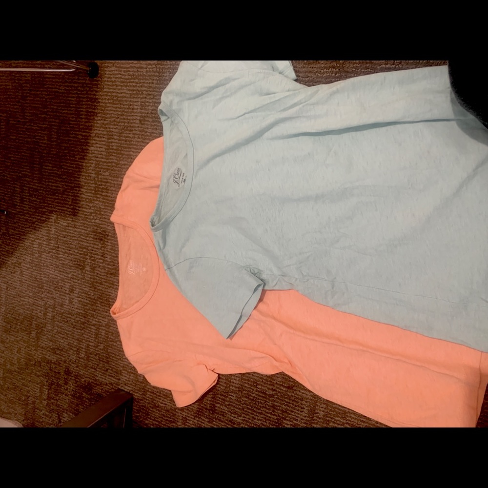 Two j- crew cap sleeve shirts